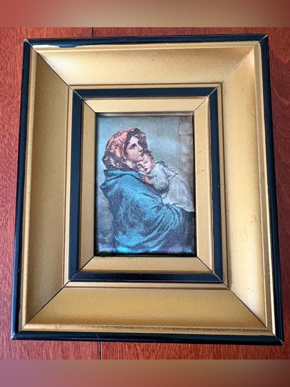 Framed silk print: Madonna of the Streets by ROBERTO FERRUZZI